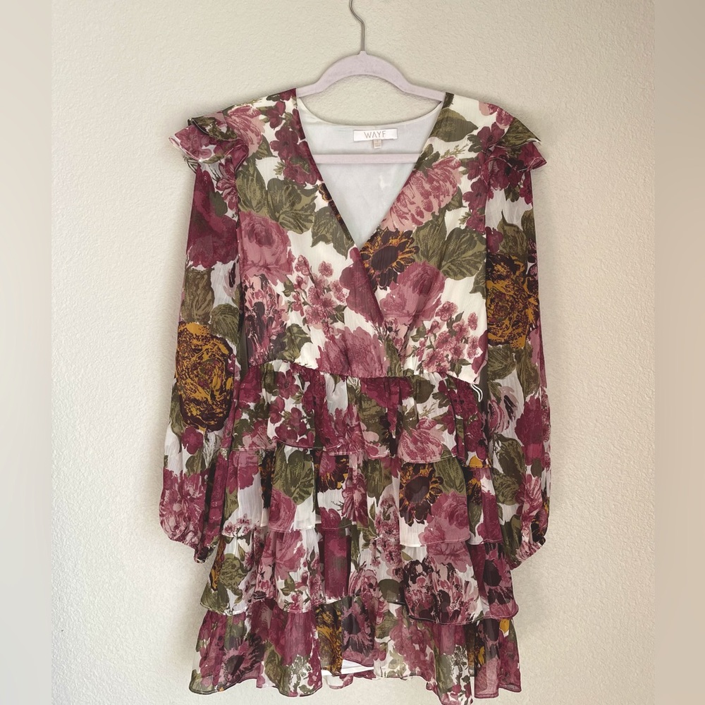 SOLD//Wayf floral pattern mini dress